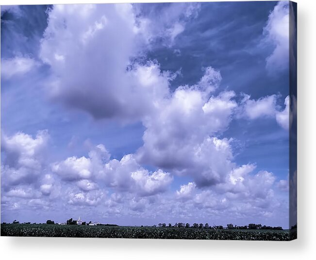  Acrylic Print featuring the digital art The Sky Is The Limit by Theresa Campbell
