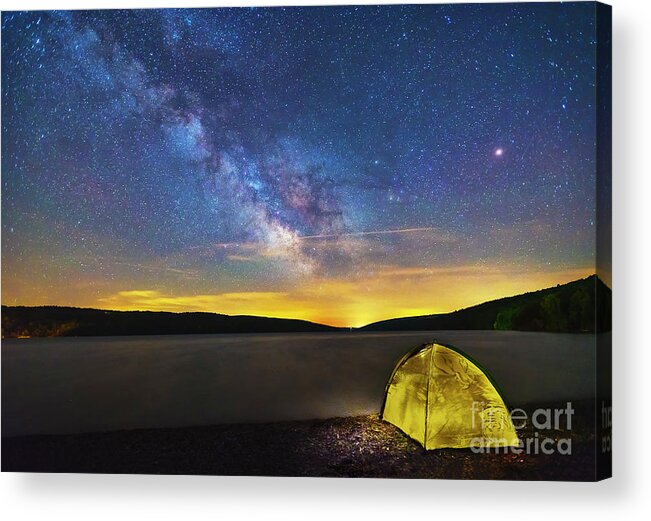Heavenly Bodies Acrylic Print featuring the photograph Stellar Camp by Joann Long