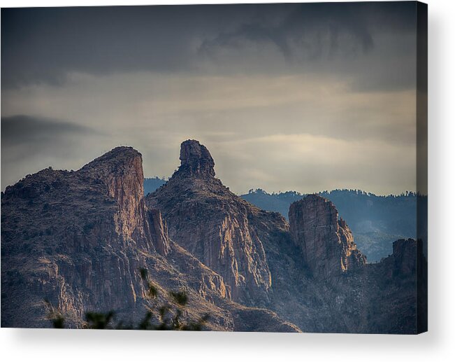 Tucson Acrylic Print featuring the photograph Thimble Peak Sunrise by Dan McManus