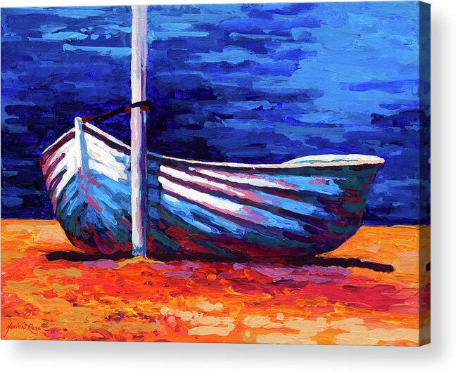 Italy Acrylic Print featuring the painting Tied Up by Marion Rose