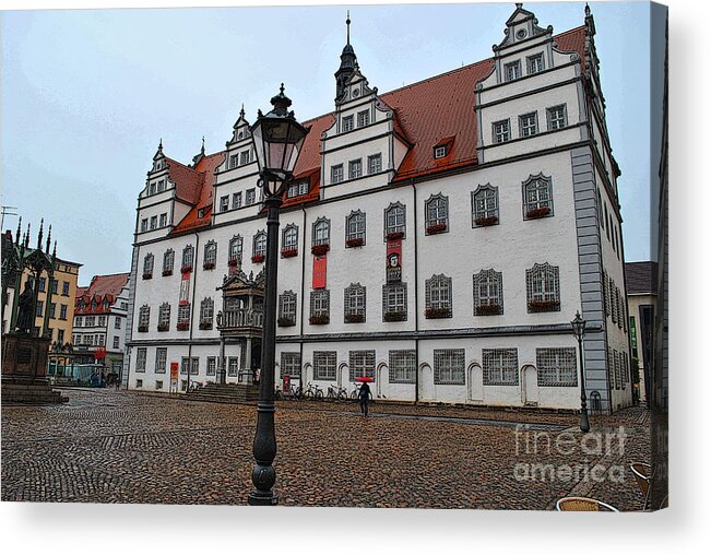 Wittenberg Acrylic Print featuring the photograph Town Hall by Jost Houk