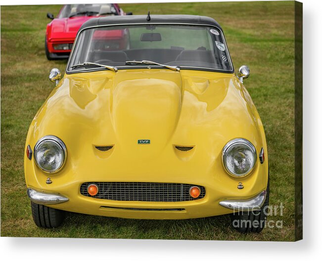 Tvr Acrylic Print featuring the photograph TVR Vixen S2 1969 by Adrian Evans