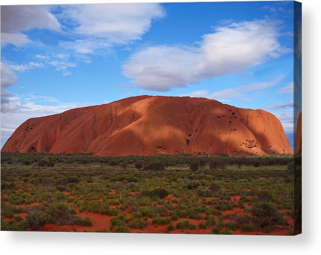 Landscape Acrylic Print featuring the photograph Uluru by Pamela Kelly Phillips