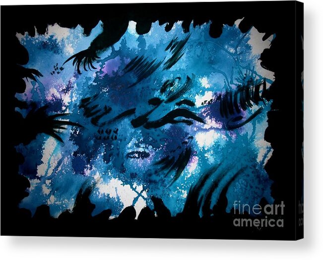 Art Acrylic Print featuring the mixed media Emotional Touch by Tamal Sen Sharma