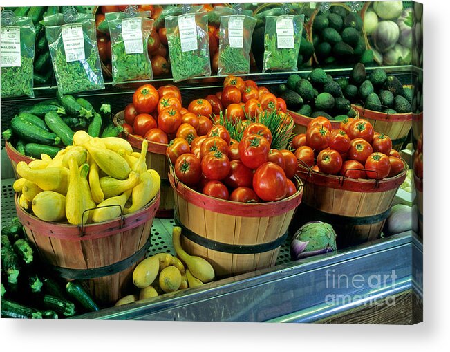Vegetable Acrylic Print featuring the photograph Vegetables by Inga Spence