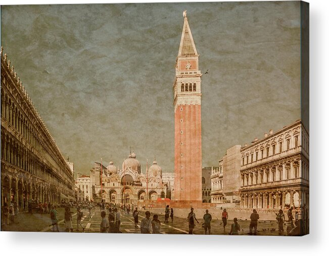 Venice Acrylic Print featuring the photograph Venice, Italy - Piazza San Marco by Mark Forte