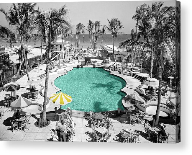 Miami Acrylic Print featuring the photograph Vintage Miami by Andrew Fare
