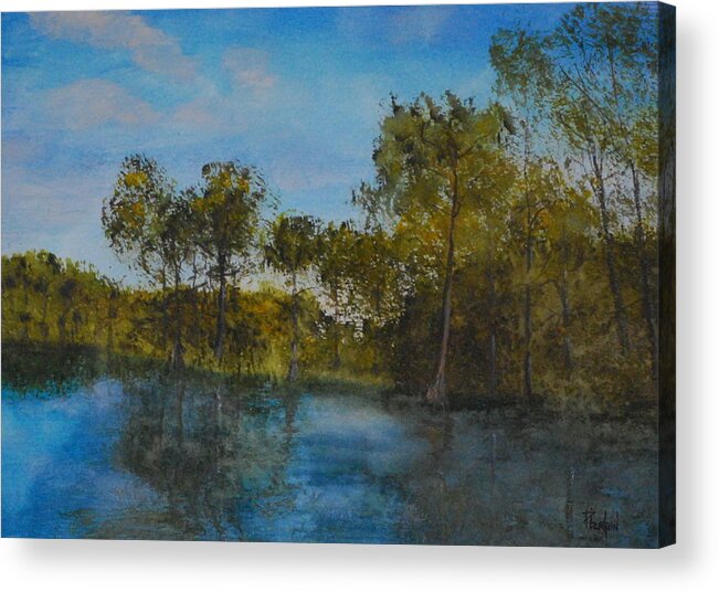 Waccamaw River Acrylic Print featuring the painting Waccamaw Breeze I by Phil Burton
