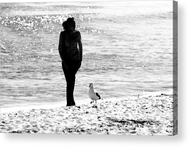 Birds Acrylic Print featuring the photograph Walkin My Birdy Back Home by Ellen Lerner ODonnell