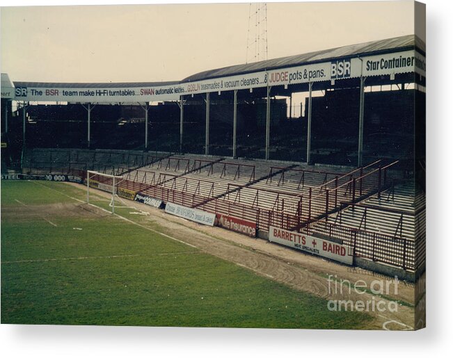  Acrylic Print featuring the photograph West Bromwich Albion - The Hawthorns - Smethwick End 1 - 1970s by Legendary Football Grounds