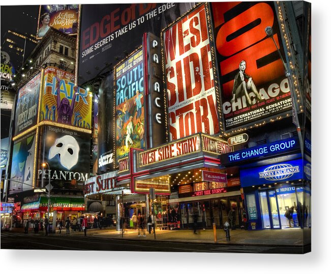 Featured New York Acrylic Print featuring the photograph West Side Story by Randy Lemoine