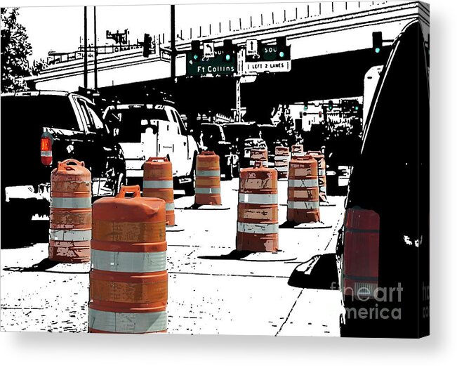 Traffic Acrylic Print featuring the photograph Will it never end? by Deb Nakano