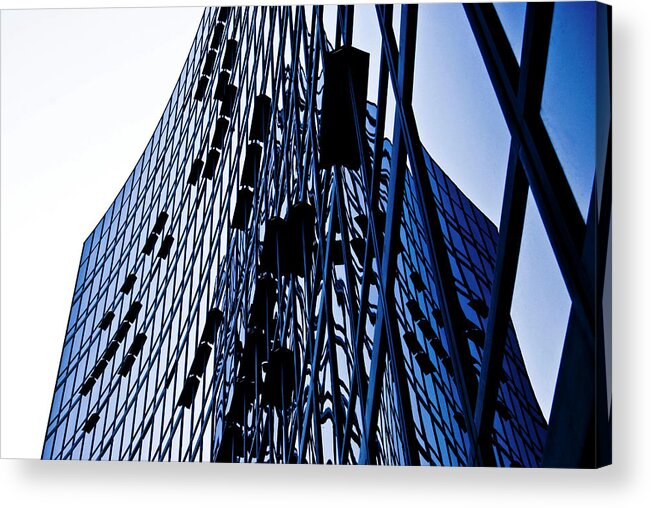 Urban Acrylic Print featuring the photograph Windows by Grebo Gray