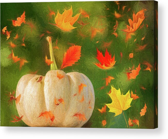 Autumn Acrylic Print featuring the photograph Winds of Autumn by Cathy Kovarik