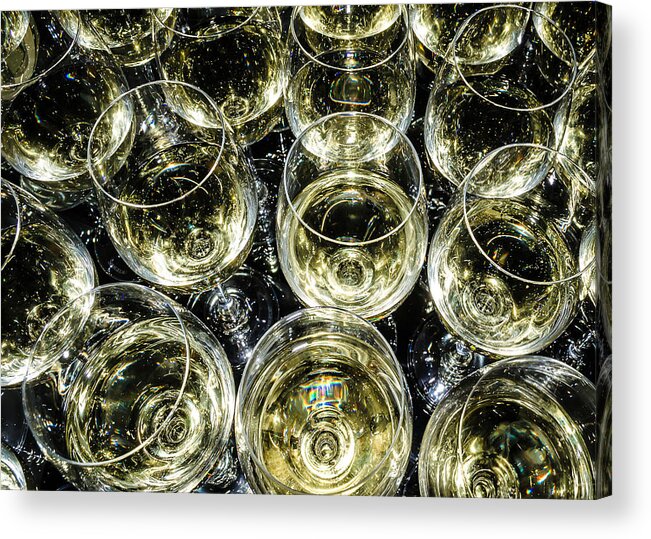 Wine Acrylic Print featuring the photograph Wine Glasses by David Downs