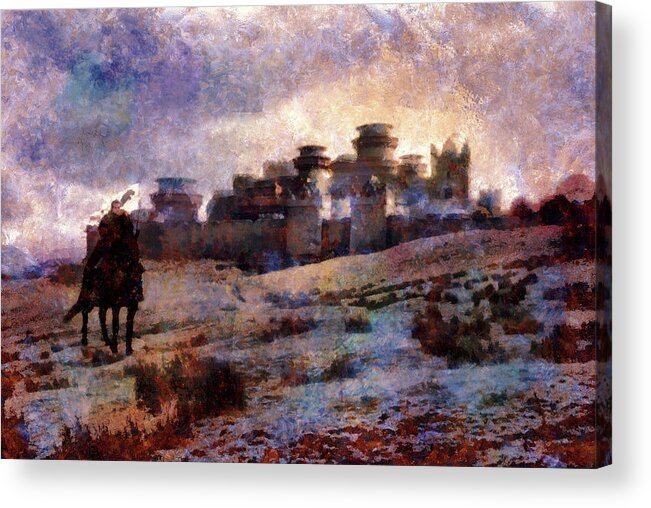 Game Of Thrones Acrylic Print featuring the digital art Winterfell by Lilia S