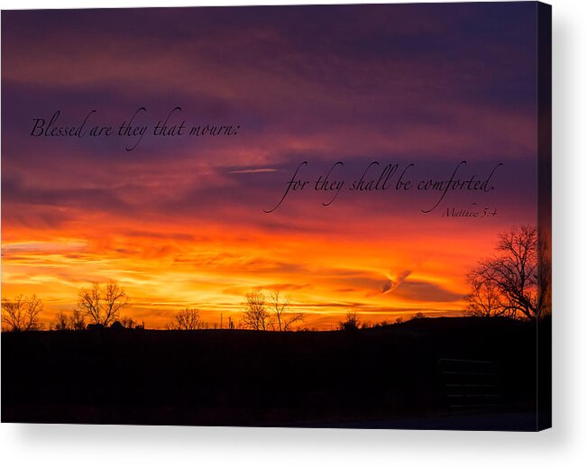 Landscape Acrylic Print featuring the photograph Finding Some Comfort Within The Clouds by Holden The Moment