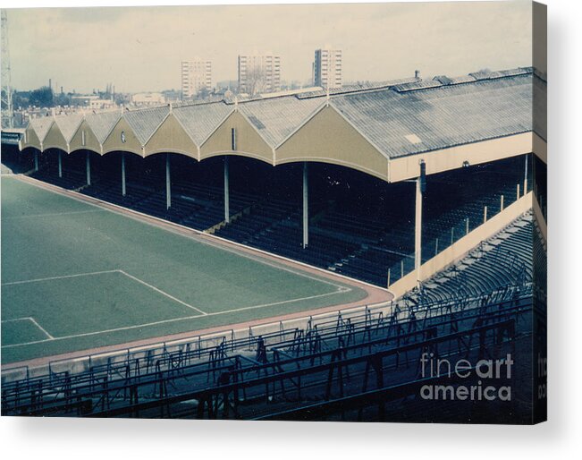 Stadium Acrylic Print featuring the photograph Wolverhampton - Molineux - Molineux Street Stand 2 - Leitch - 1970s by Legendary Football Grounds
