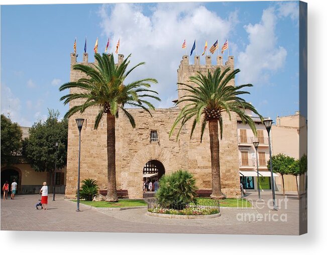Alcudia Acrylic Print featuring the photograph Xara Gate in Alcudia on Majorca by David Fowler