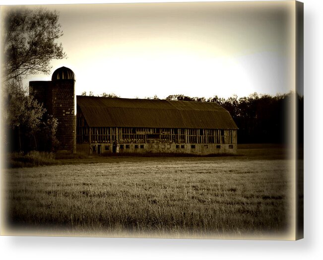 Barn Acrylic Print featuring the photograph Yesterday All My Troubles... by Scott Ward