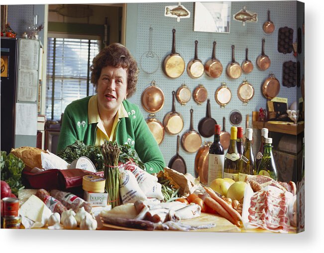 America Acrylic Print featuring the photograph Julia Child by Hans Namuth