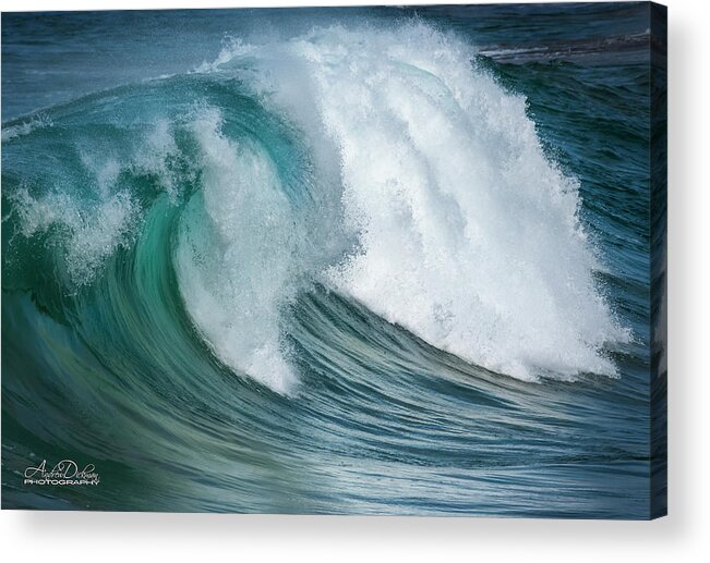 Wave Acrylic Print featuring the photograph Wave Action #1 by Andrew Dickman