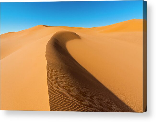 Scenics Acrylic Print featuring the photograph Desert Dunes, Sahara Desert, Libya #3 by Nico Tondini