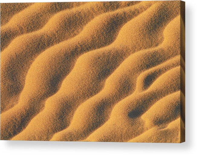 Ripples In The Sand Acrylic Print featuring the photograph 321-3066 by Robert Harding Picture Library