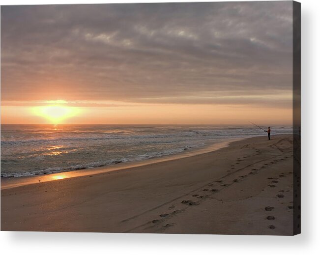 Beach Acrylic Print featuring the photograph A New Day by John M Bailey