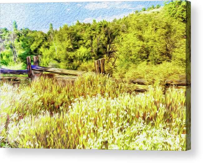 Outdoors Acrylic Print featuring the digital art A Place Of Serenity I by Kenneth Montgomery