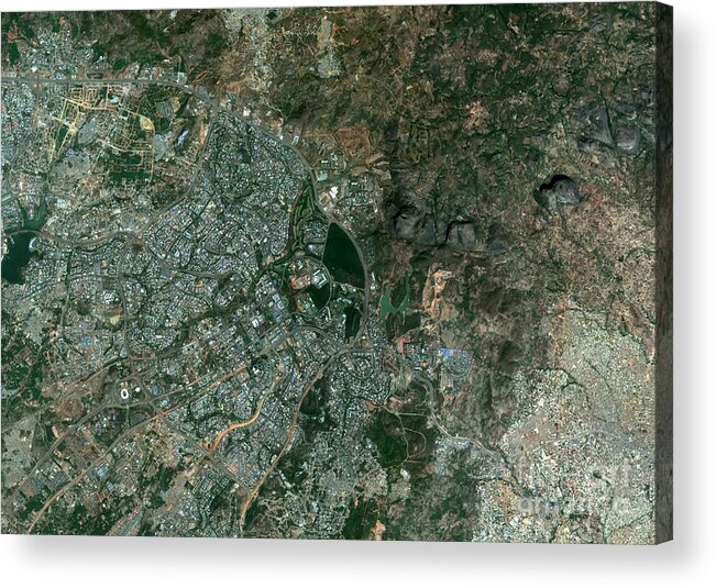 03-01-2020 Acrylic Print featuring the photograph Abuja by Planetobserver/science Photo Library