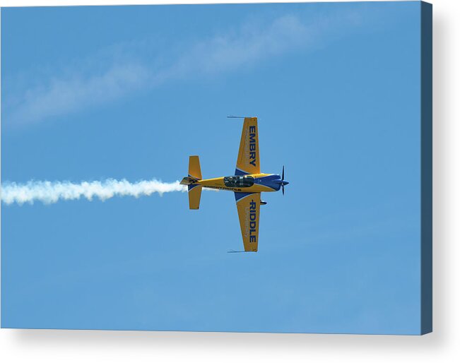 Matt Chapman Acrylic Print featuring the photograph Aerobatic Monoplane by Rose Guinther