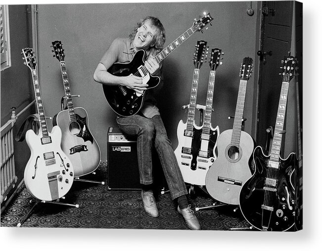 Event Acrylic Print featuring the photograph Alex Lifeson by Fin Costello