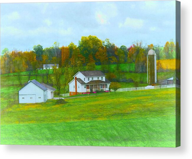  Acrylic Print featuring the photograph Amish Autumn by Jack Wilson