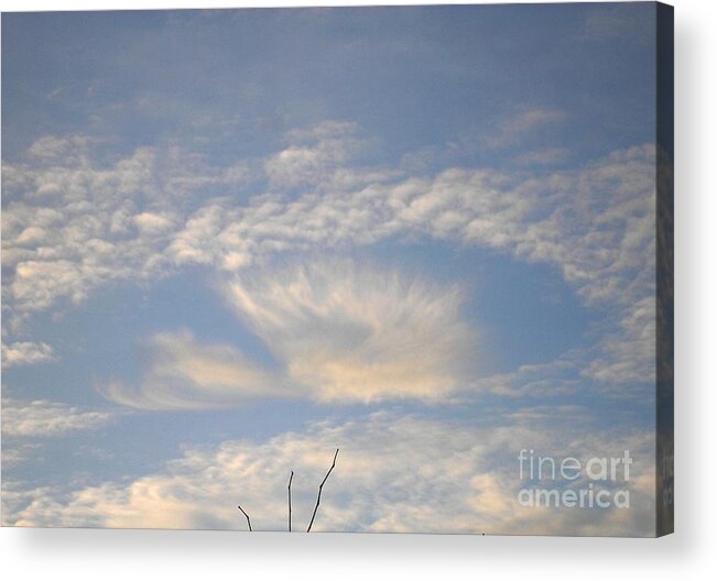 Angel Photograph Acrylic Print featuring the photograph Angel in the sky by Karen Jane Jones