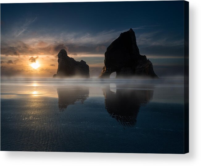 New Zealand Acrylic Print featuring the photograph Archway Islands by Ken Fong