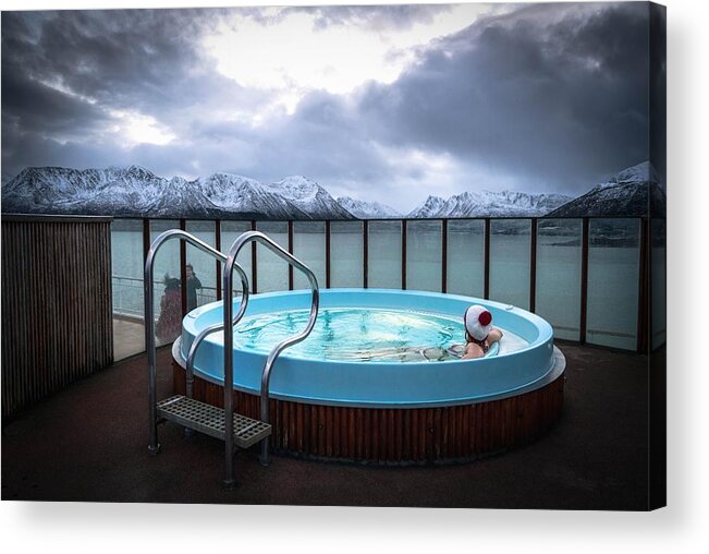 Arctic Acrylic Print featuring the photograph Arctic Pooling by Mette Caroline Strksnes