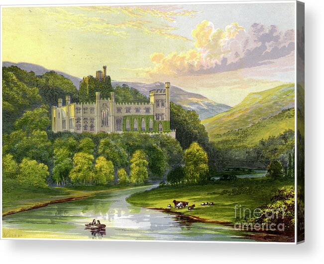 Engraving Acrylic Print featuring the drawing Arundel Castle, Sussex, Home by Print Collector