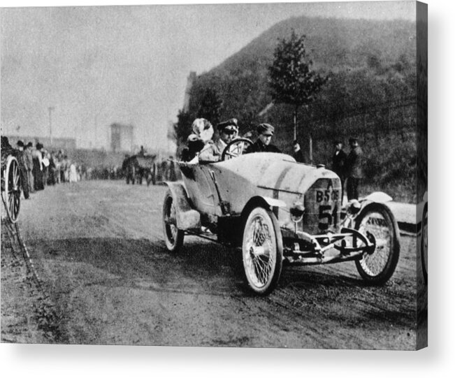 People Acrylic Print featuring the photograph Austro Daimler by Keystone