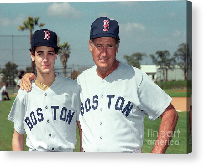 People Acrylic Print featuring the photograph Baseball - Ted Williams - File Photo by Icon Sports Wire