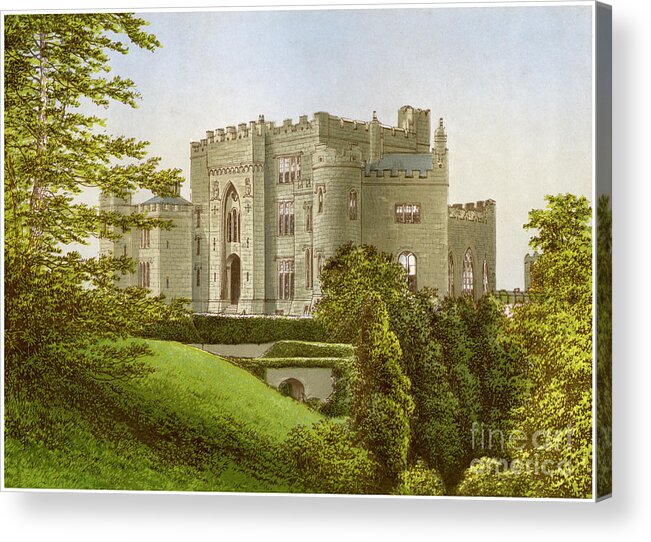 Engraving Acrylic Print featuring the drawing Birr Castle, Count Offaly, Ireland by Print Collector