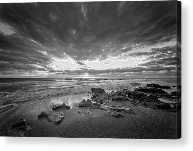 Nature Acrylic Print featuring the photograph Breaking Storm Clouds by Steve DaPonte