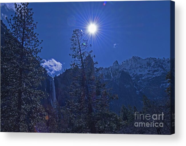 Landscape Acrylic Print featuring the photograph Bridalveil Fall at Yosemite by Amazing Action Photo Video