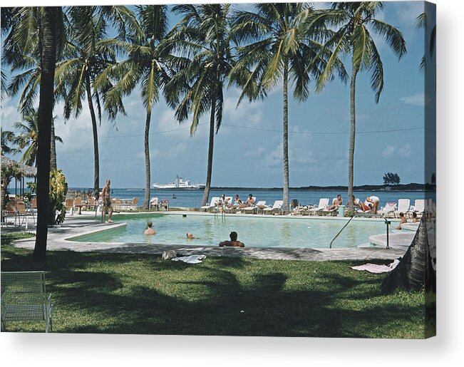 People Acrylic Print featuring the photograph British Colonial Hilton Nassau by Harvey Meston