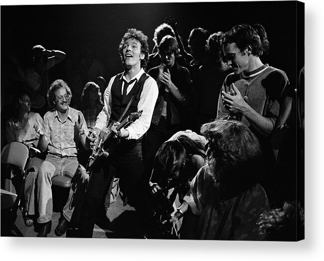 Rock Music Acrylic Print featuring the photograph Bruce Springsteen In Concert by George Rose