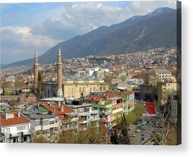 Mosque Acrylic Print featuring the photograph Bursa Old Town by Wilfred Y Wong