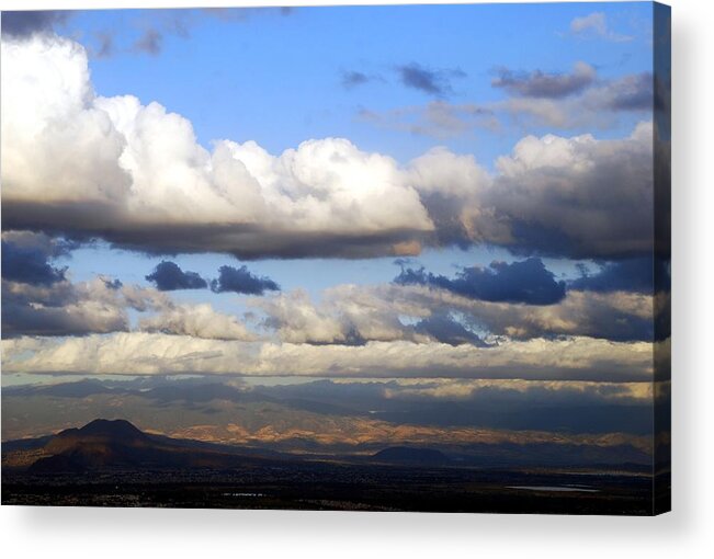 Mexico City Acrylic Print featuring the photograph Cielo Mexicano by Toltequita-juanrojo