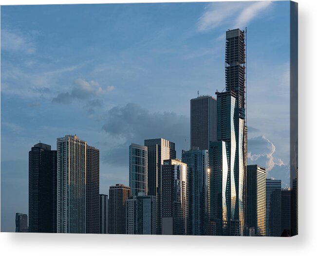 Chicago Skyline Acrylic Print featuring the photograph City of Big Shoulders by Liz Albro