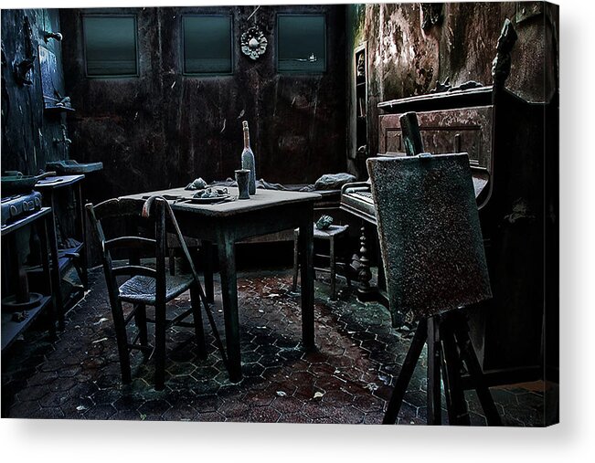 Indoor Acrylic Print featuring the photograph Cold In James' House by Piet Flour