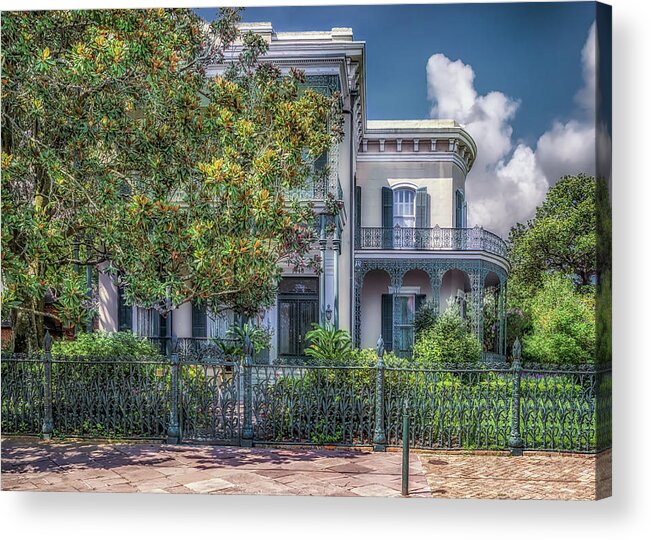 Garden District Acrylic Print featuring the photograph Colonel Short's Villa by Susan Rissi Tregoning